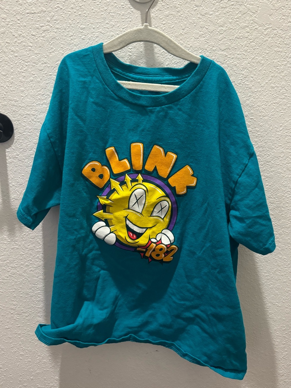 Blink-182 Kids Teal Graphic Short Sleeve Tee